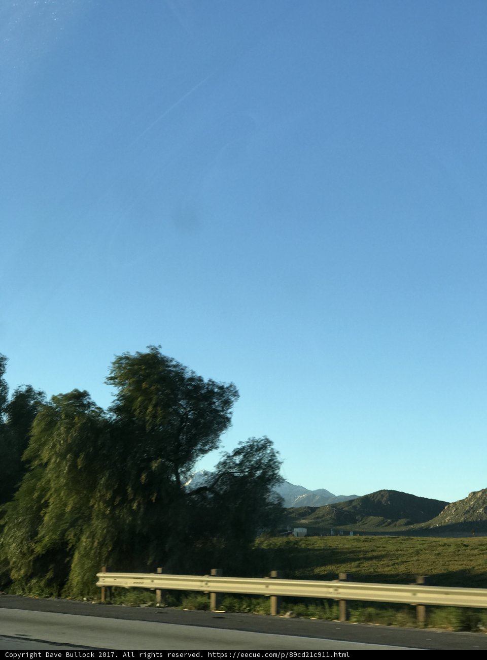 Driving through Riverside