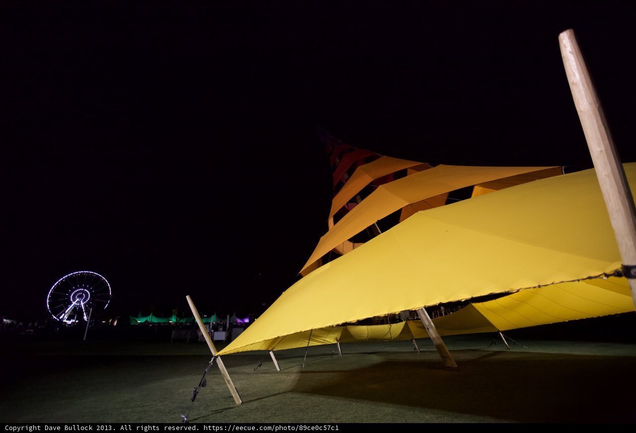 Ferris Wheel and Yellow Tent