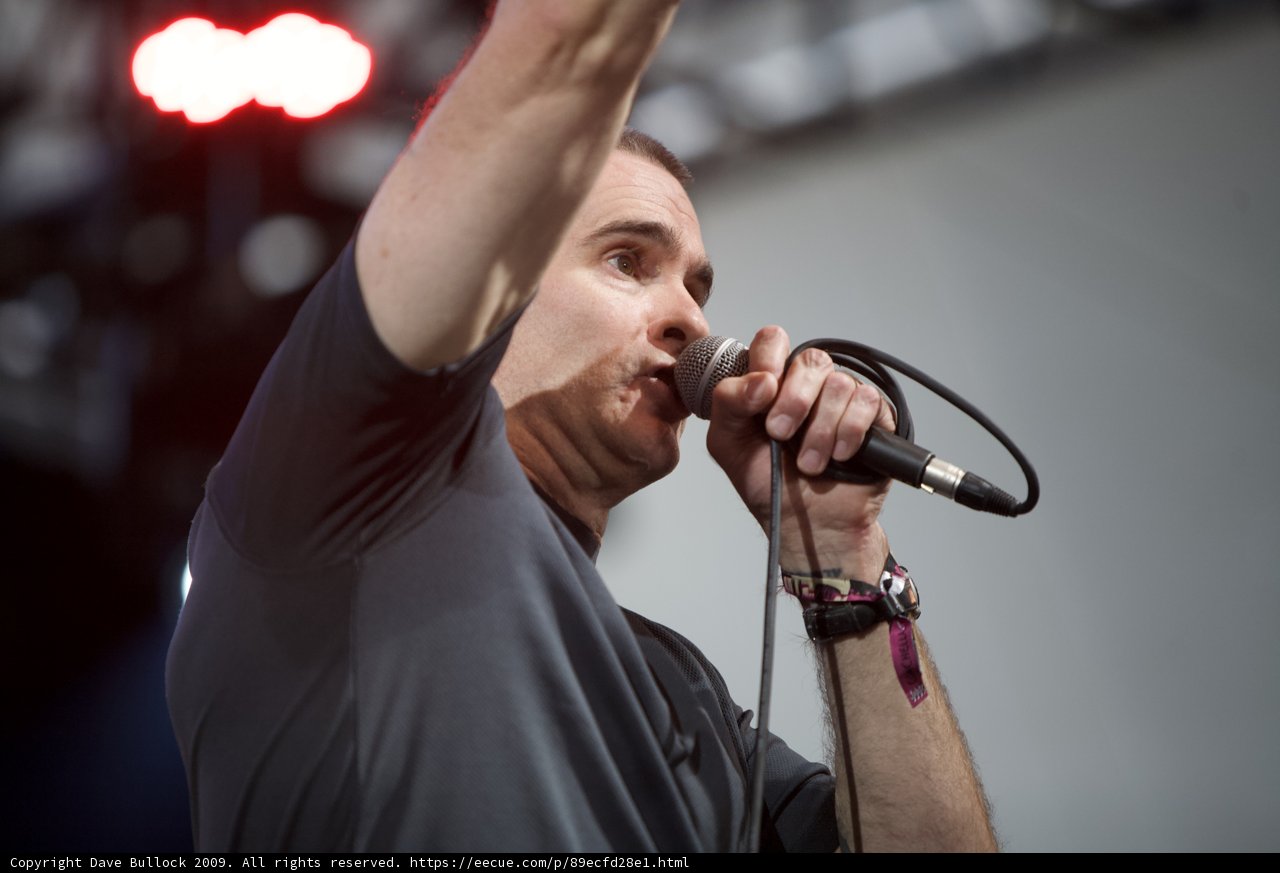 Henry Rollins Rocks the Stage with His Microphone
