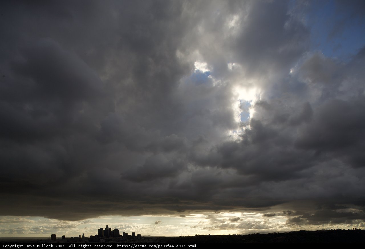 Melbourne under the Stormy Sky