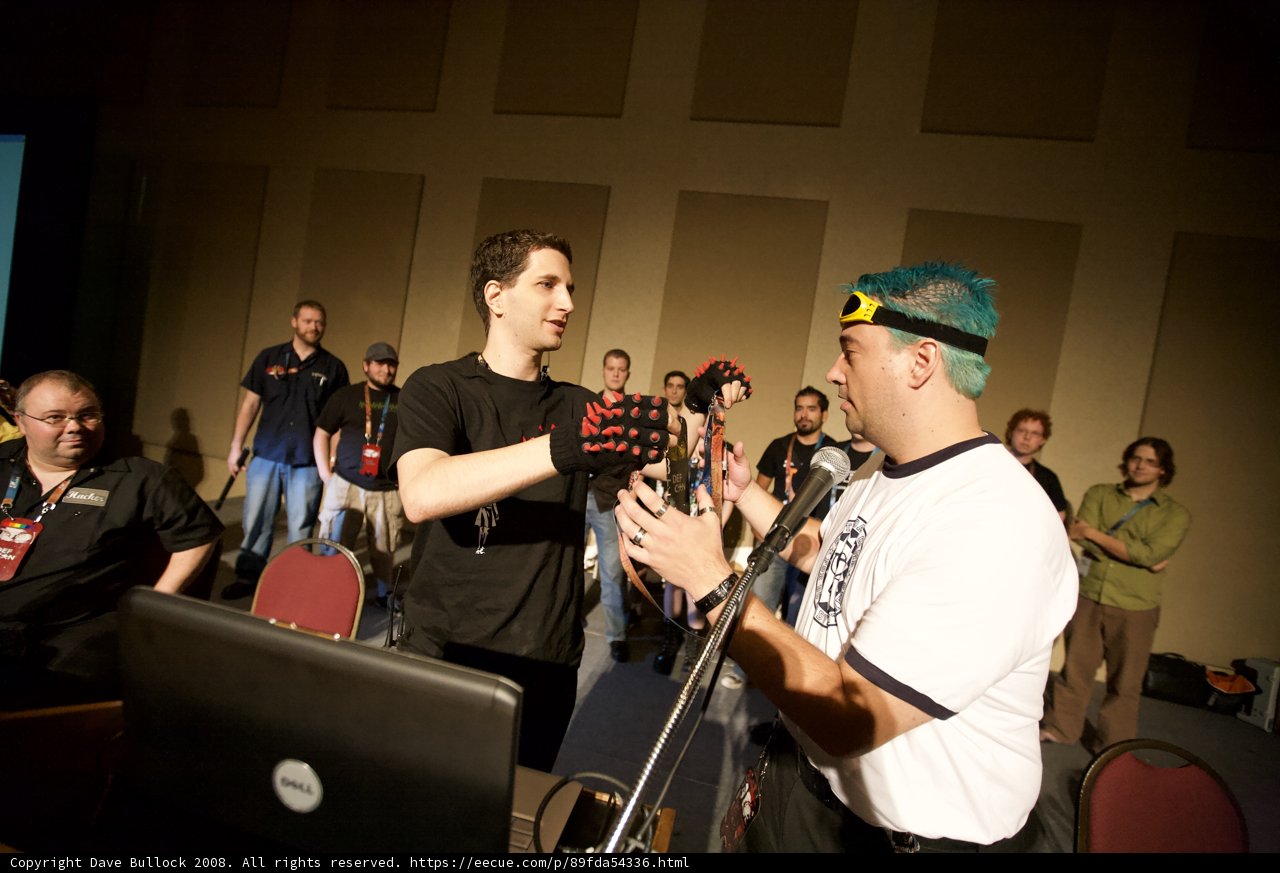 Jeff M meets a band member at Defcon Day 3