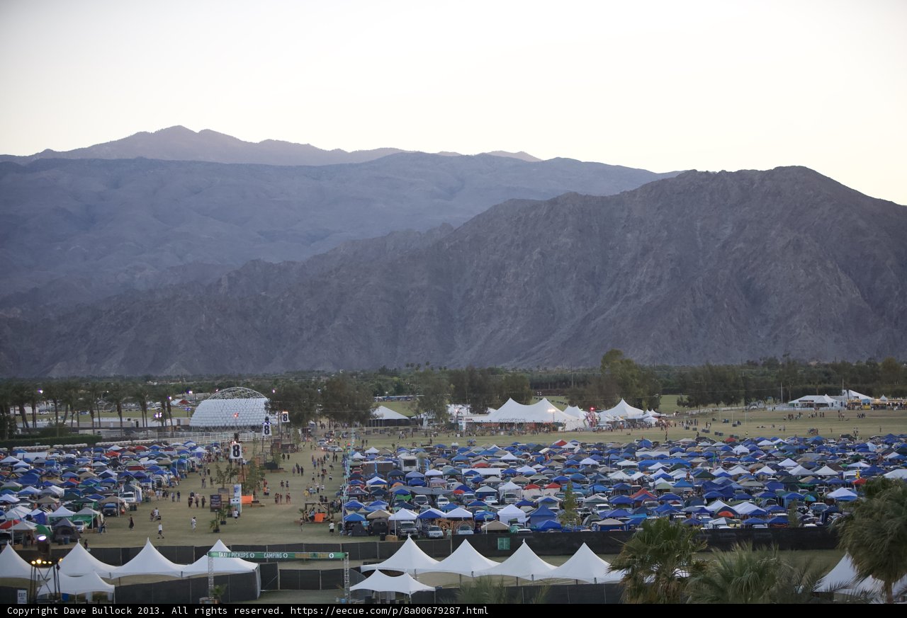 The Tent City at Coachella