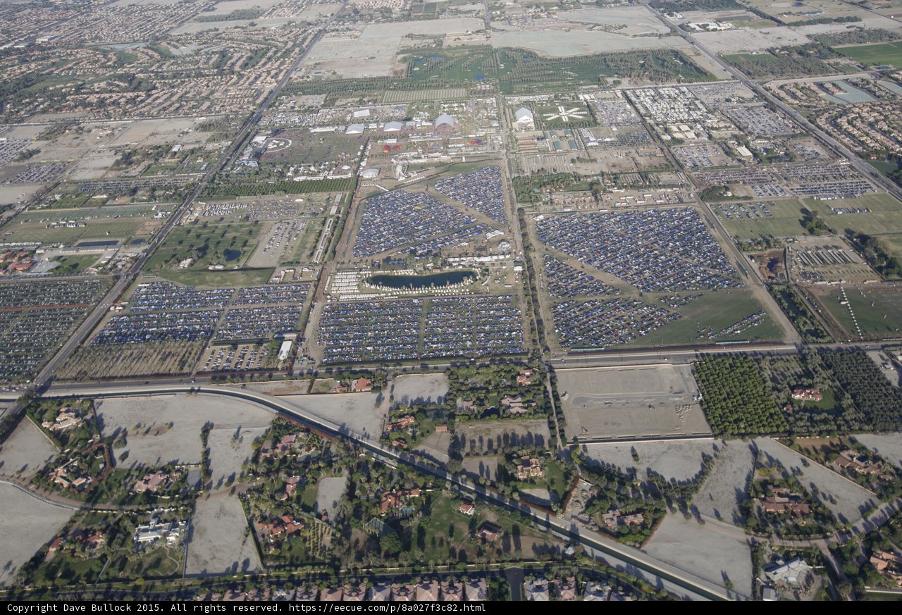 Aerial View of Coachella Valley's Solar-Powered Outdoors