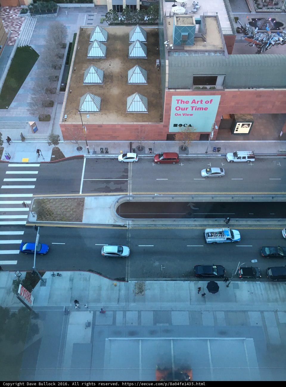 Aerial View of Busy City Street
