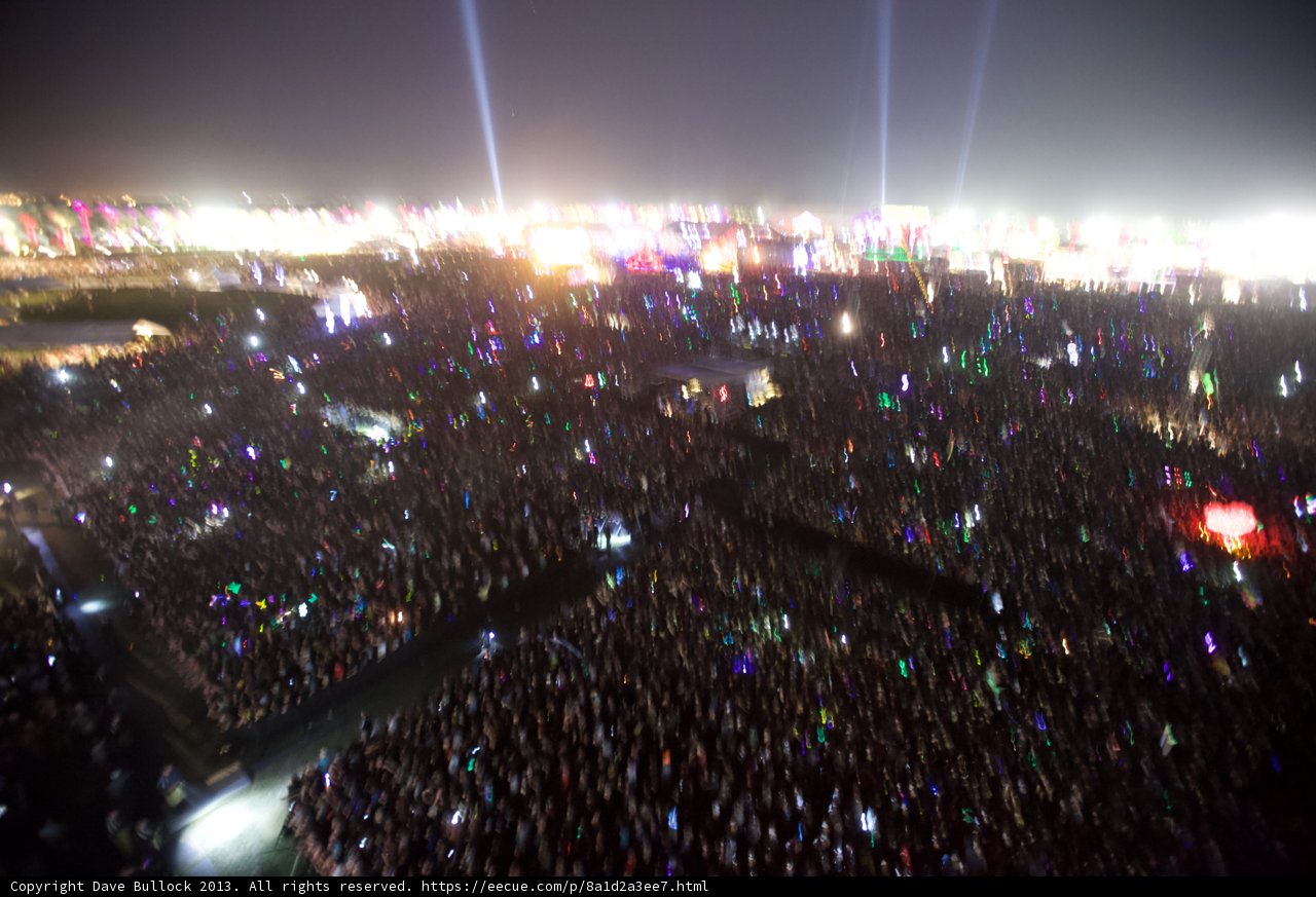 Lights and a Lively Crowd at Coachella
