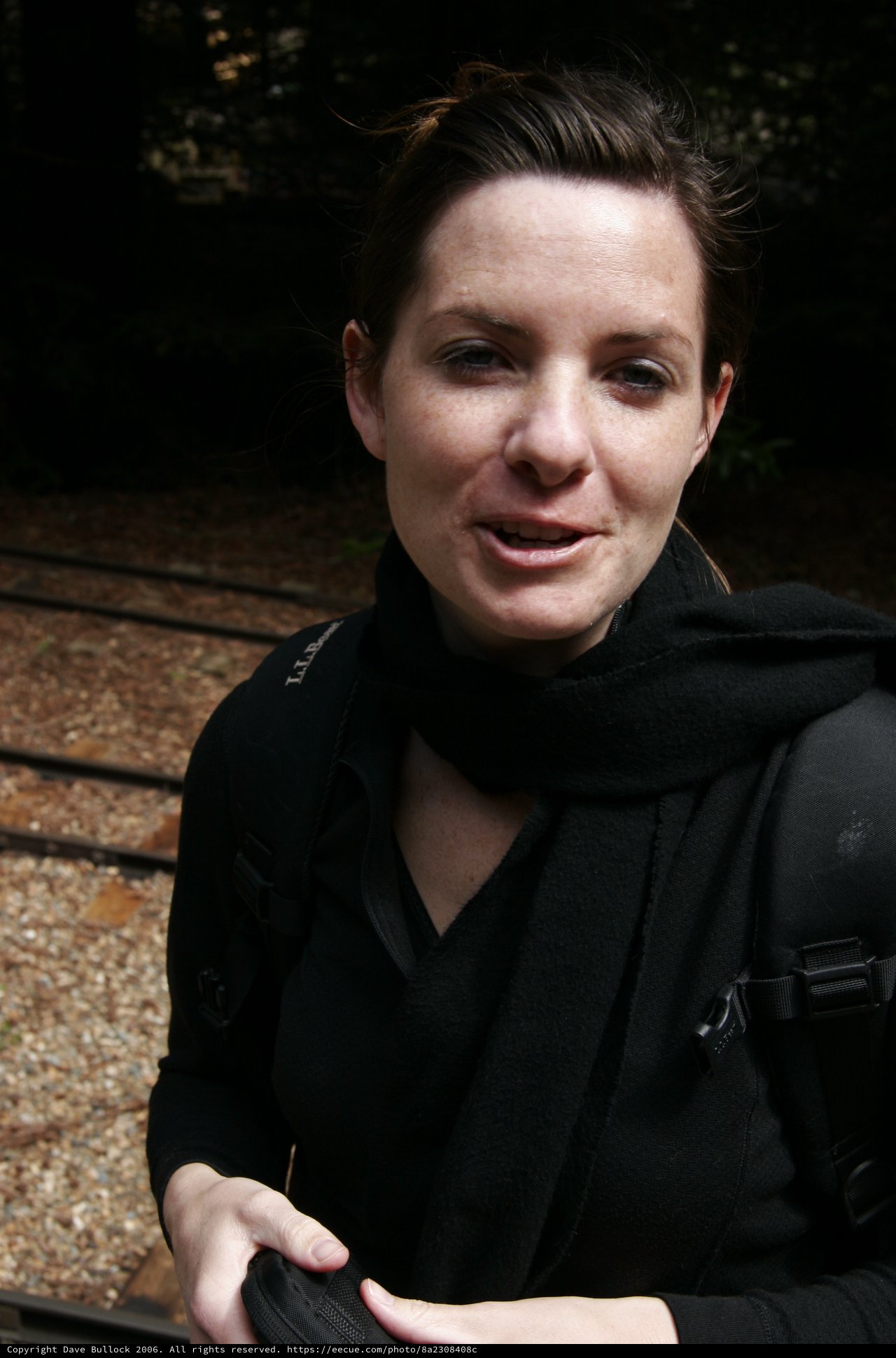 Woman in Black Pausing During San Francisco Hike