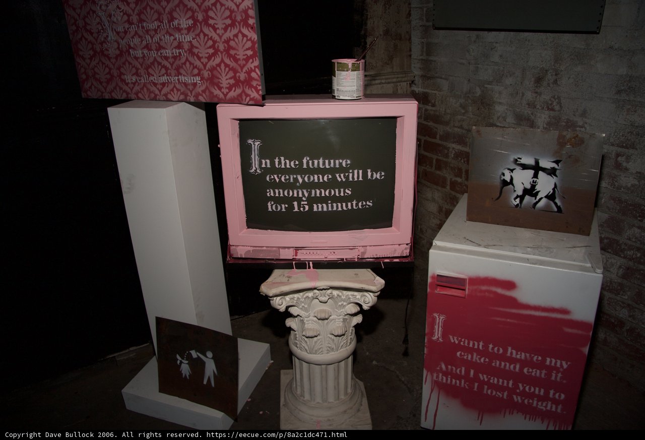 The Pink Screen with a Sign