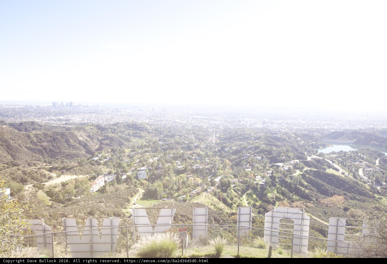 Hollywood Sign Over Griffith Park