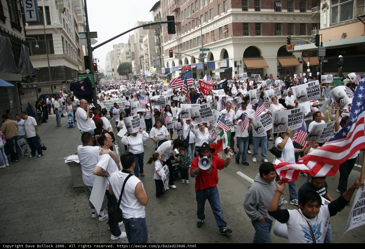 Patriotic Protesters on City Streets