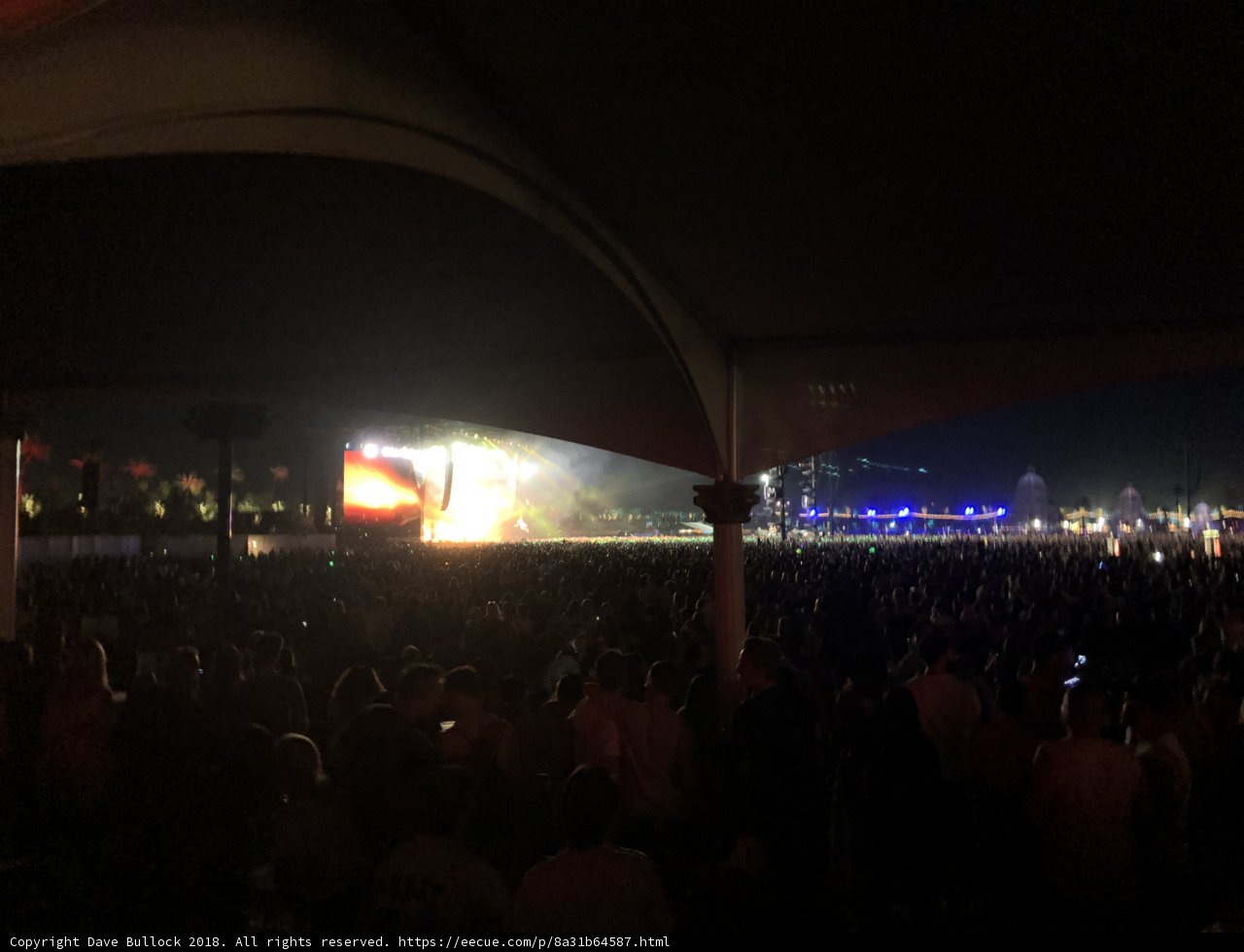 Concert Crowd at Night