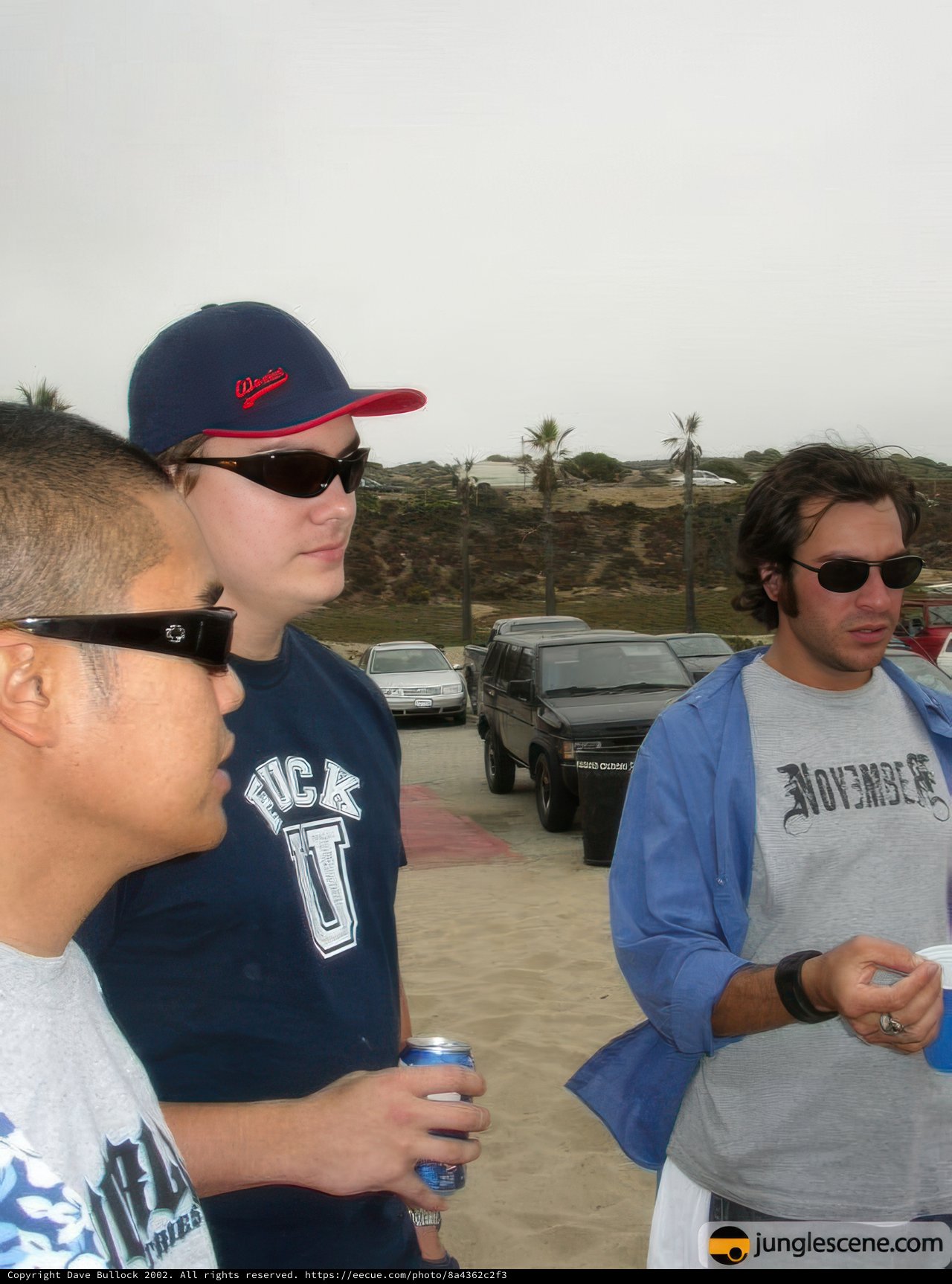 Three Men Enjoying the Beach