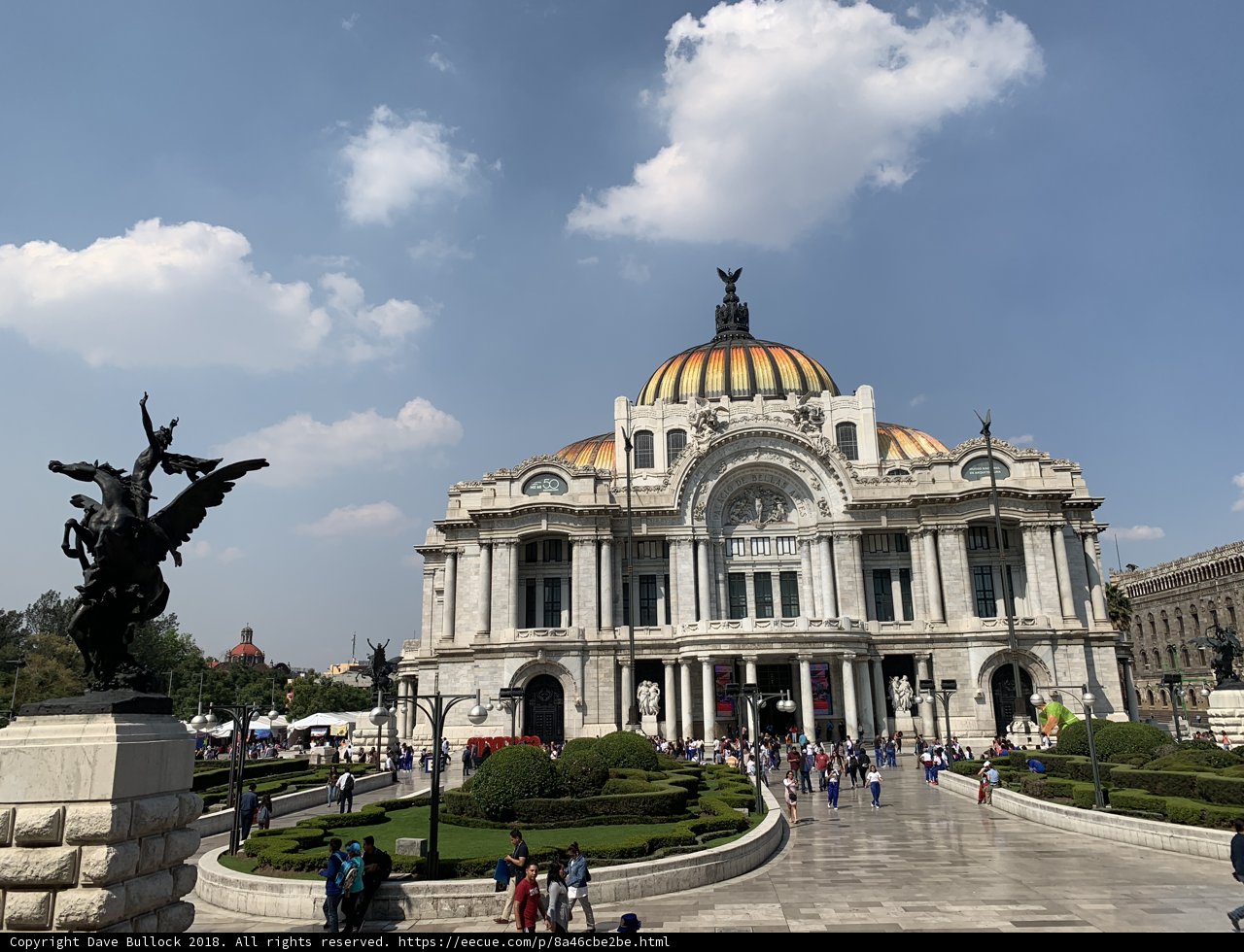 The Glorious Palace of the Republic in Mexico City
