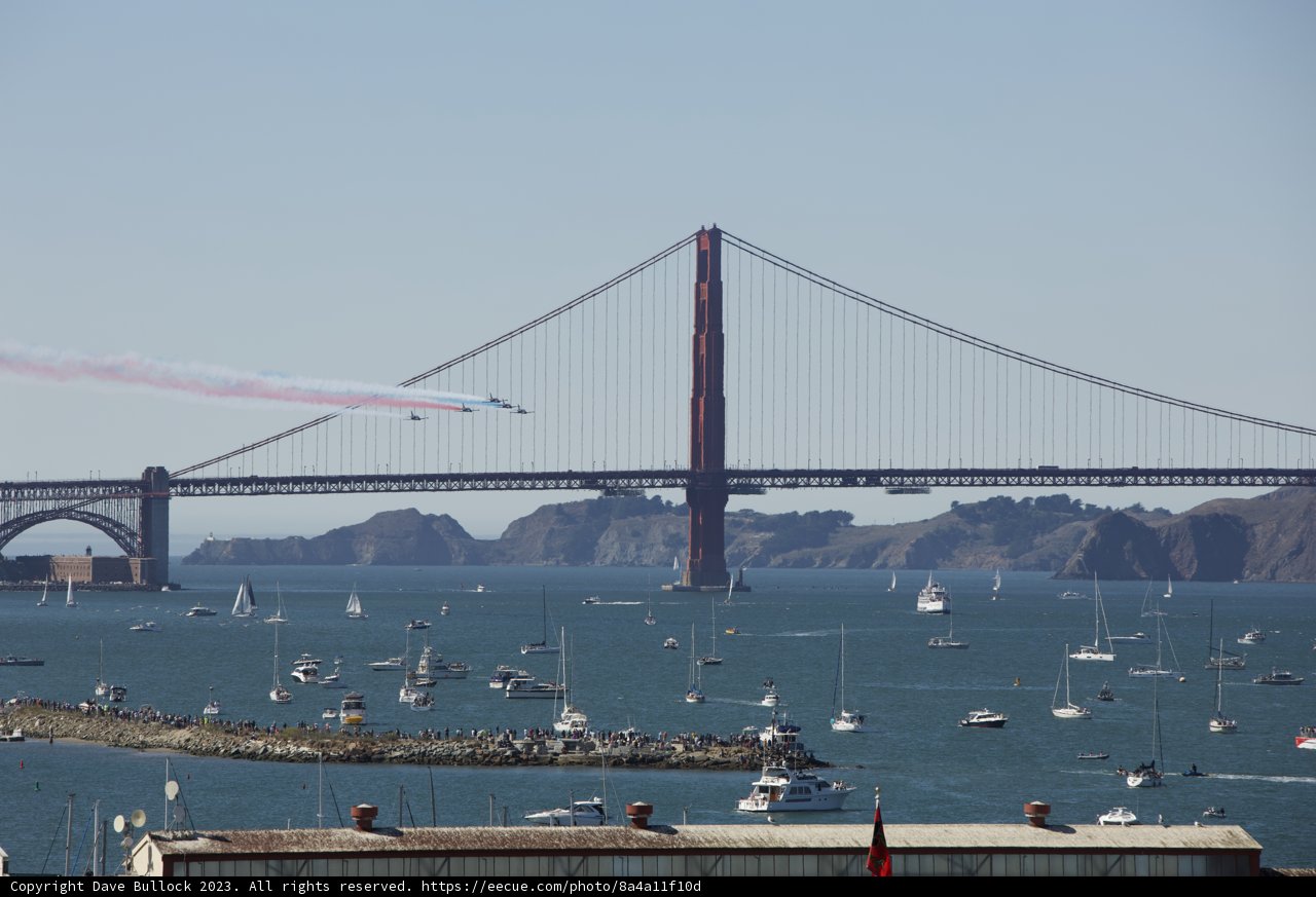 Breathtaking Suspension Bridge at Fleet Week Air Show 2023