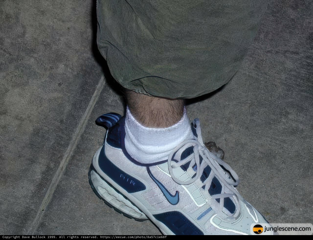 Blue and White Sneakers at Midtown Shopping Center