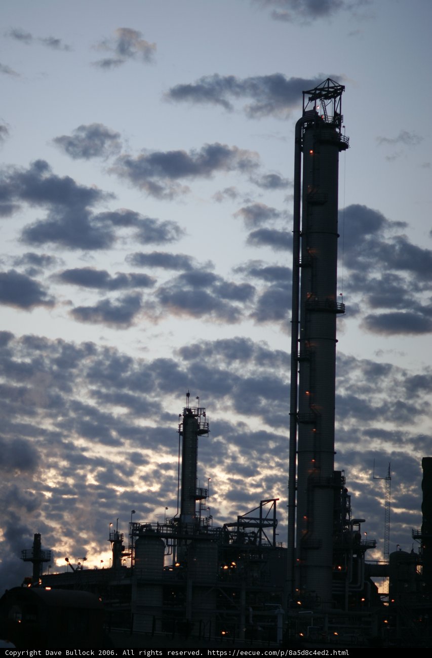 Sunset at the Refinery