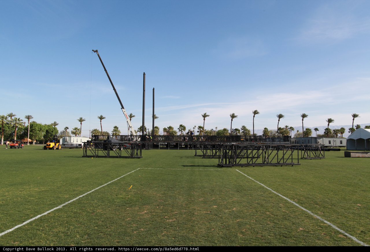 Construction and Music Meet in Coachella Field