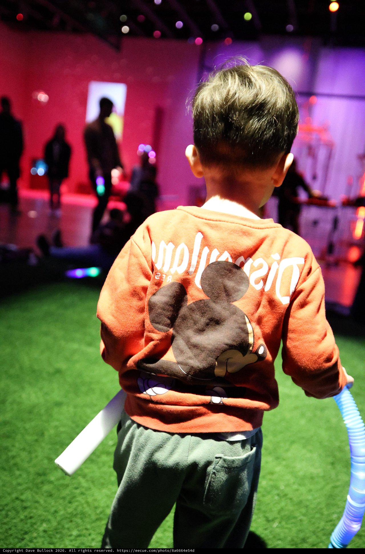 Child at Baby Rave Event in Museum
