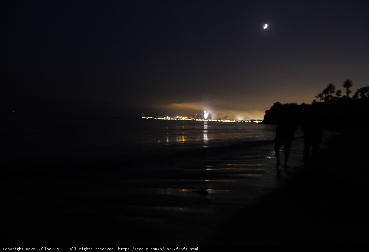 Moonlit Beach Stroll