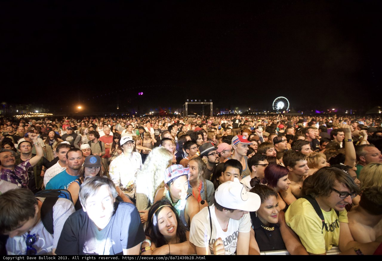 Coachella Night Sky Crowd