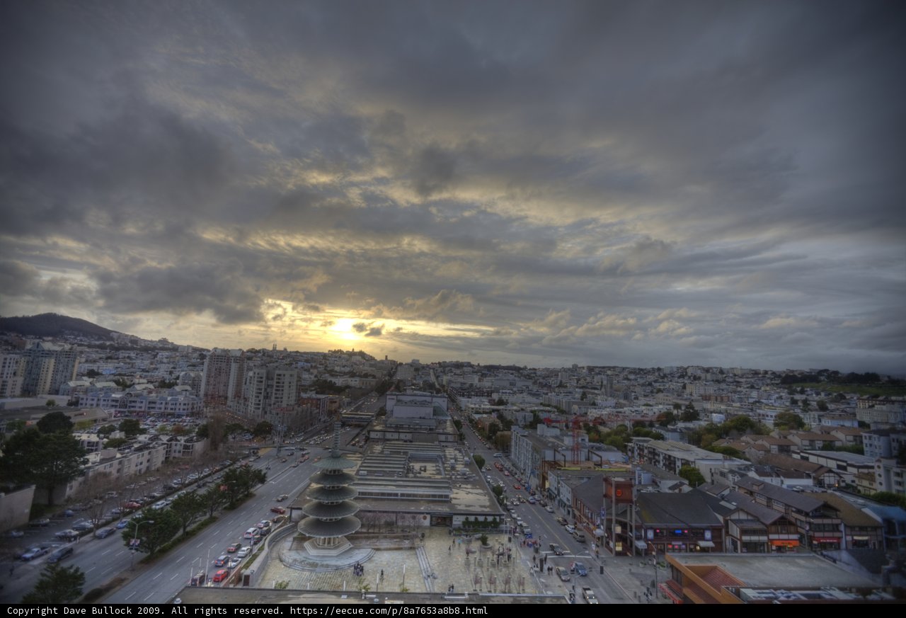 Metropolis Overlooking the Sunset