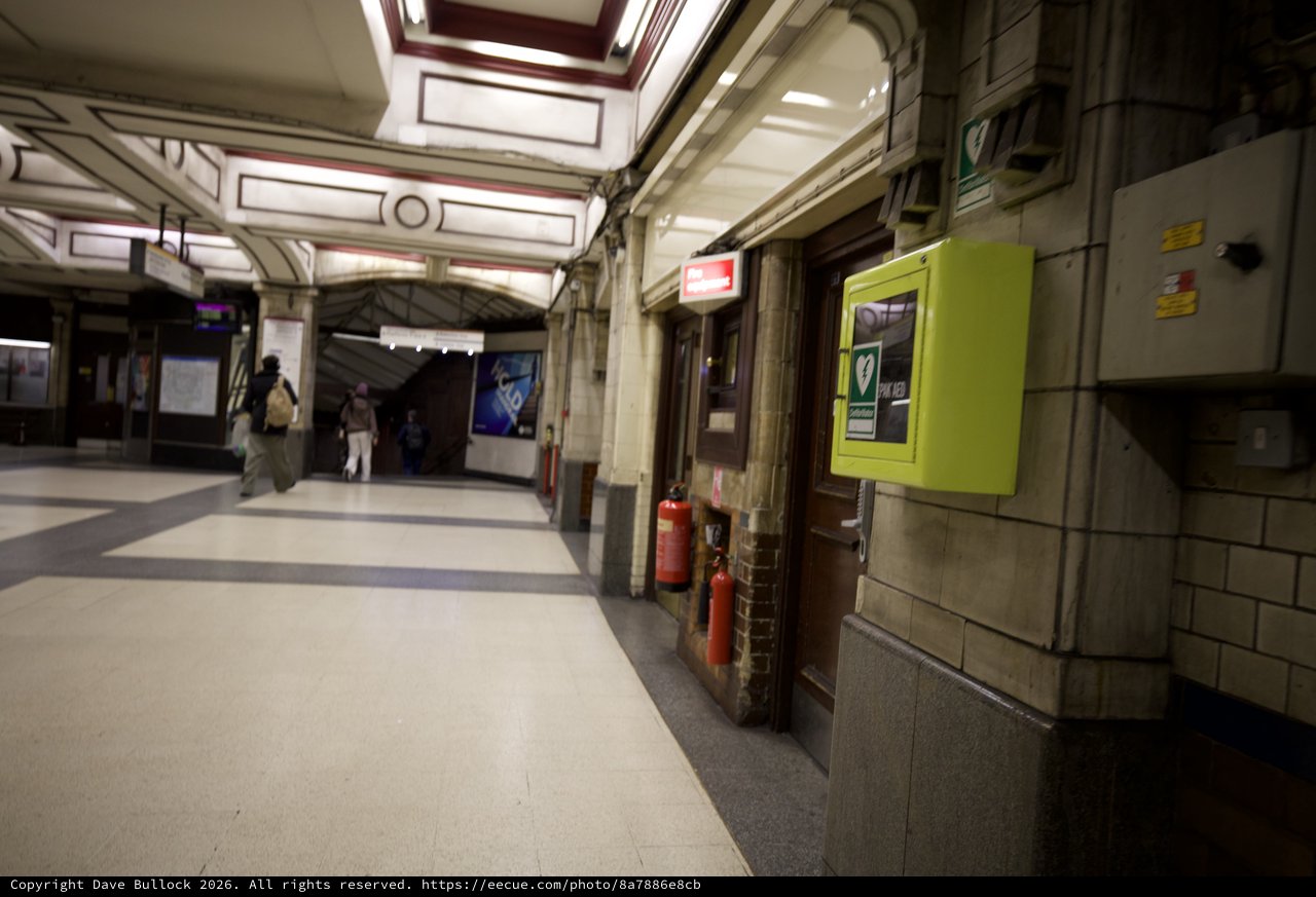 Underground Metro Station Platform and Corridor