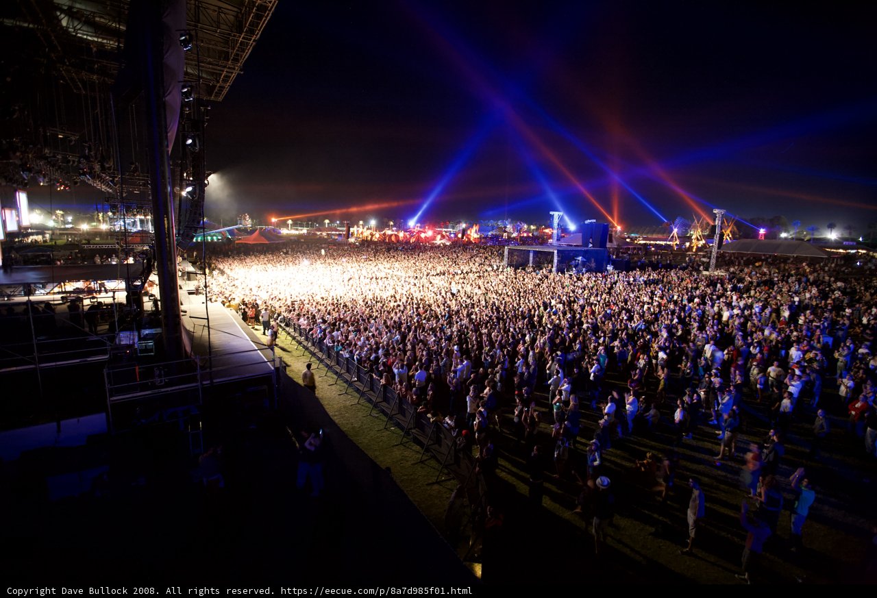 The Night Sky Illuminated by The Crowd