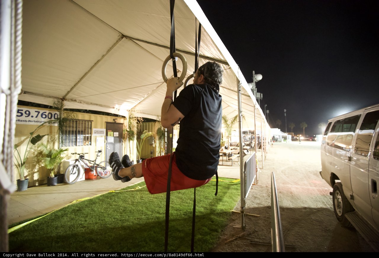 Nighttime Rope Hang