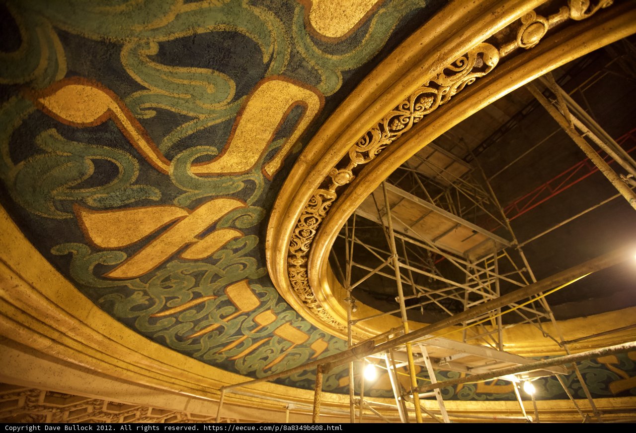 The Art of Painting a Theater Ceiling