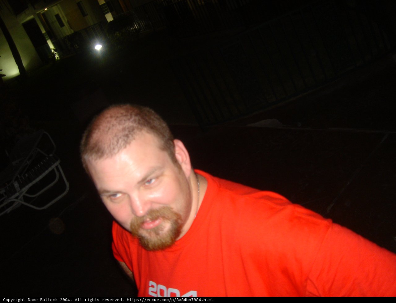 Red Shirted Man under the Moonlight