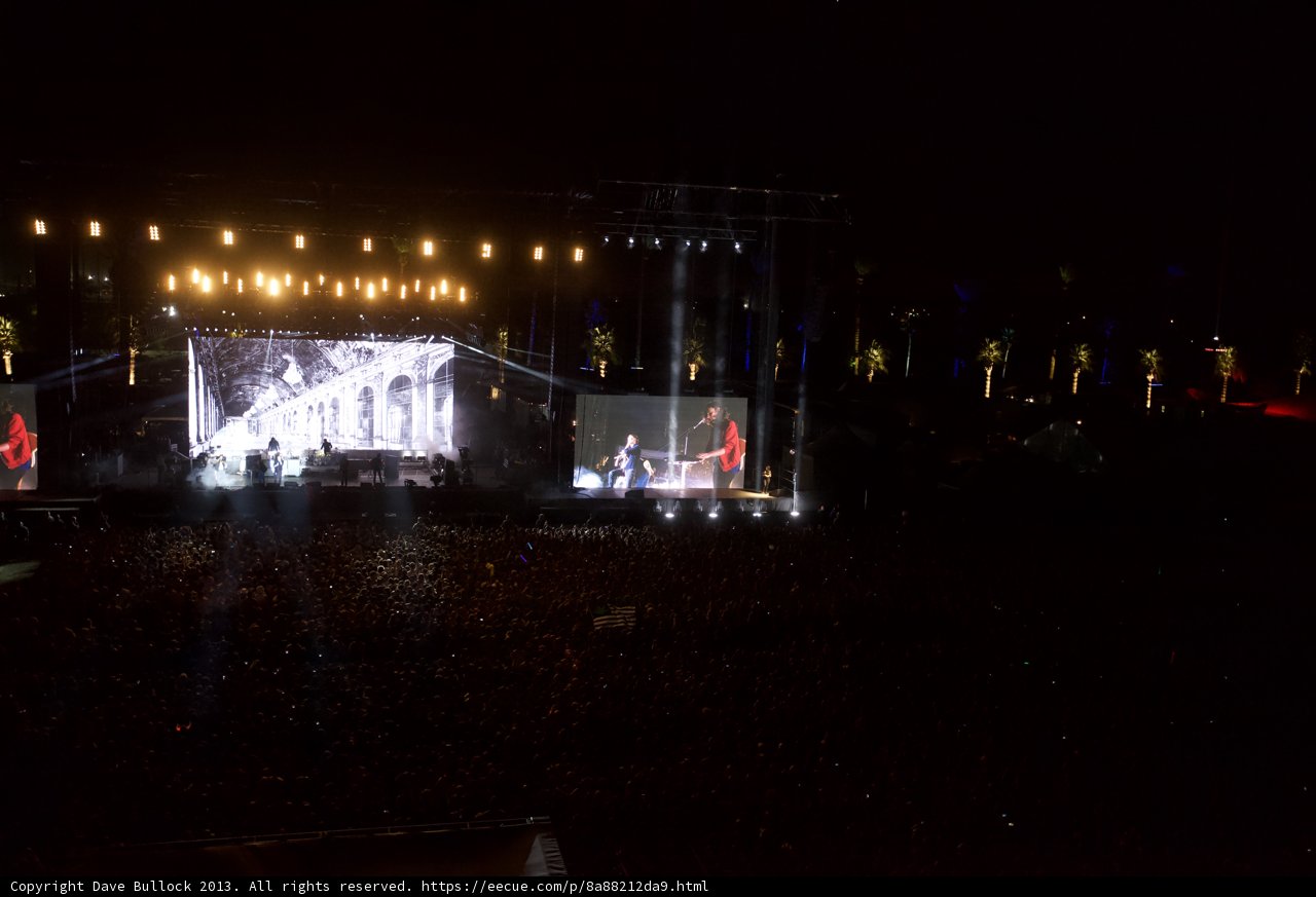 Nighttime Rock Concert at Coachella