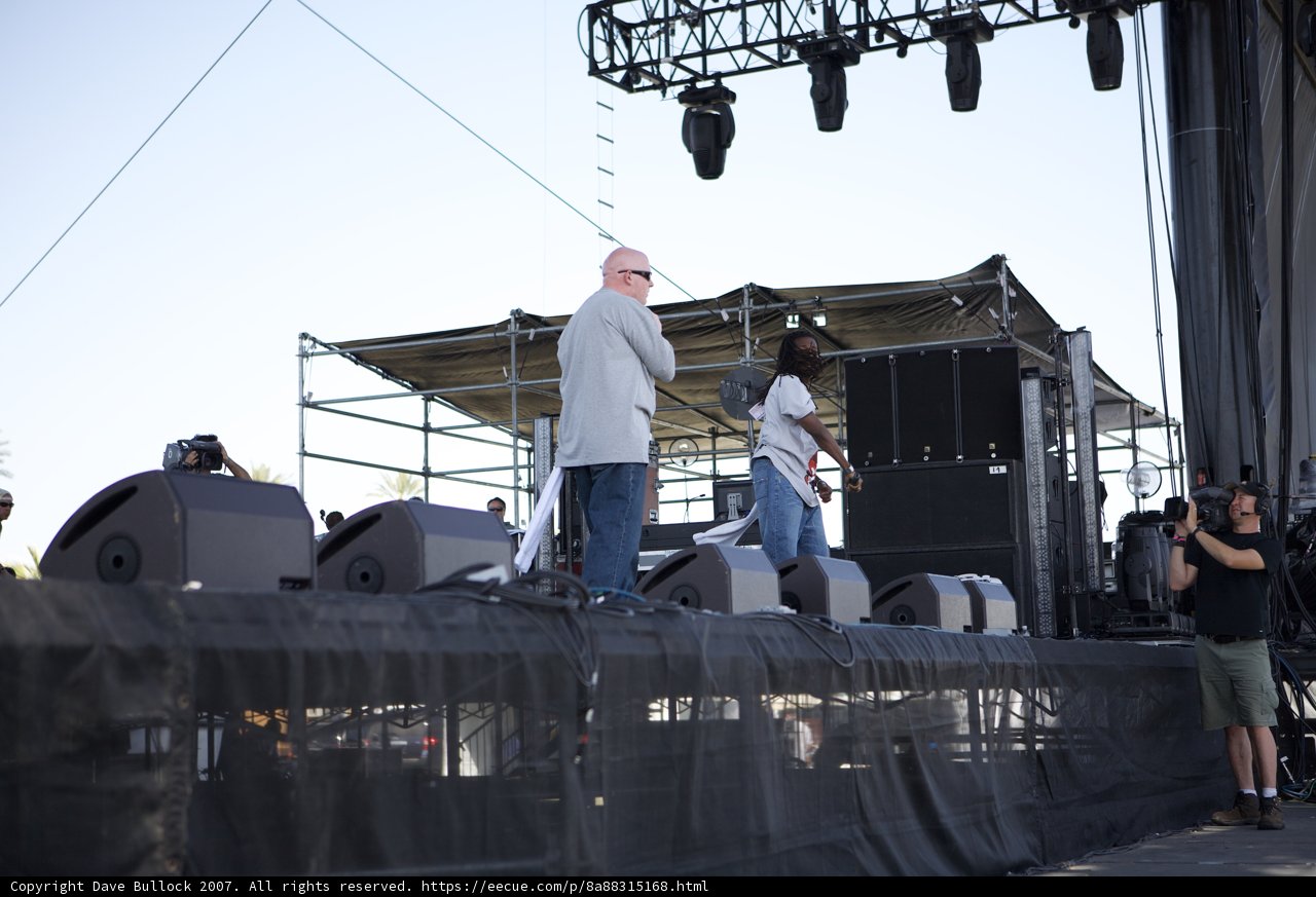 Stage Performers Rocking the Crowd
