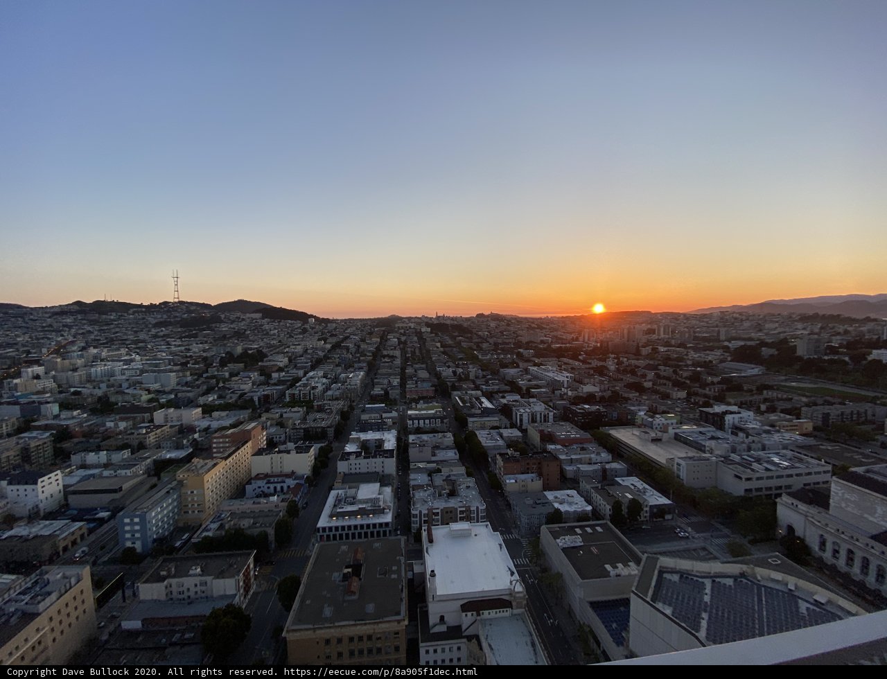 San Francisco Sunset Skyline