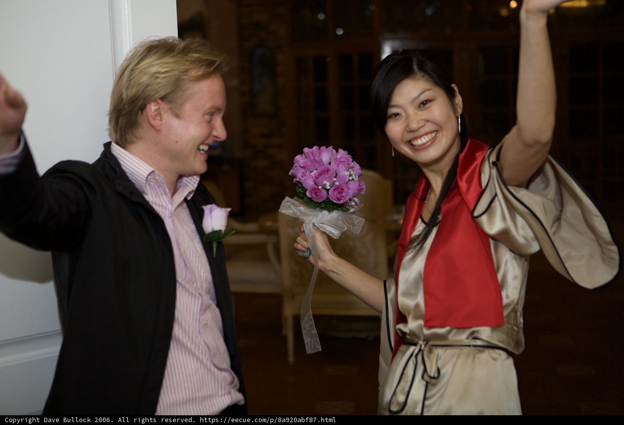 Holding Hands and Flower Bouquets