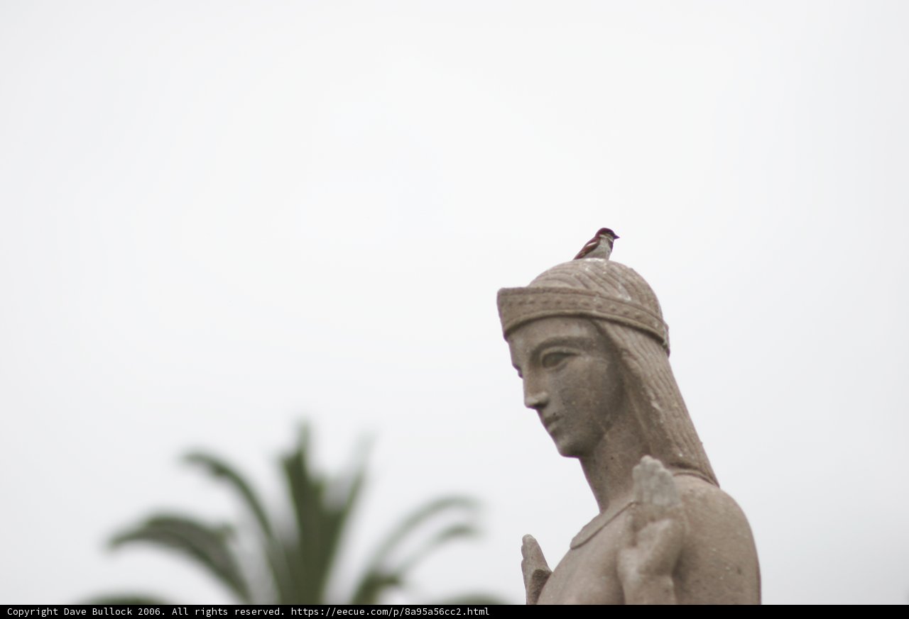 Bird Lady Statue