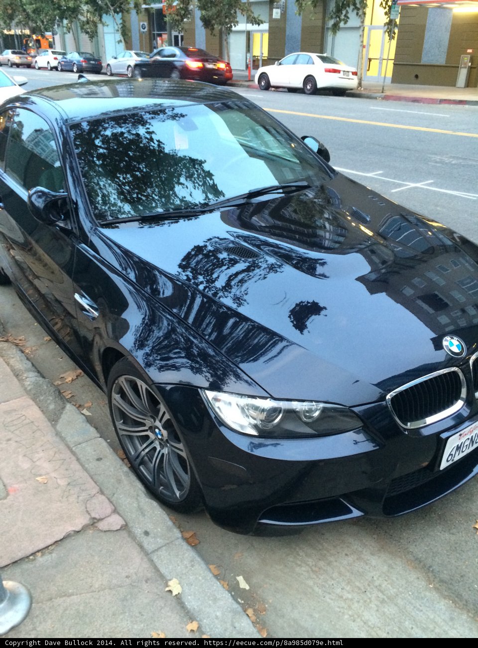 Pitch-Black BMW M3 on the Move