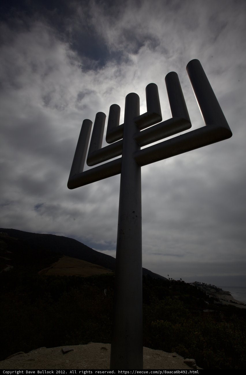 Menorah Illuminates the Cross on the Horizon