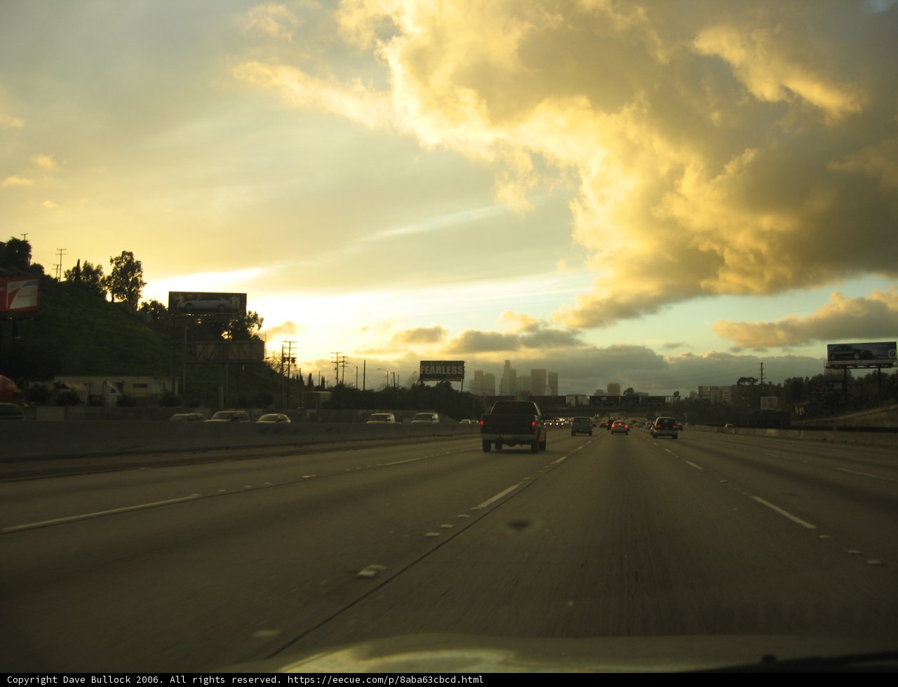 Sunset on the Freeway