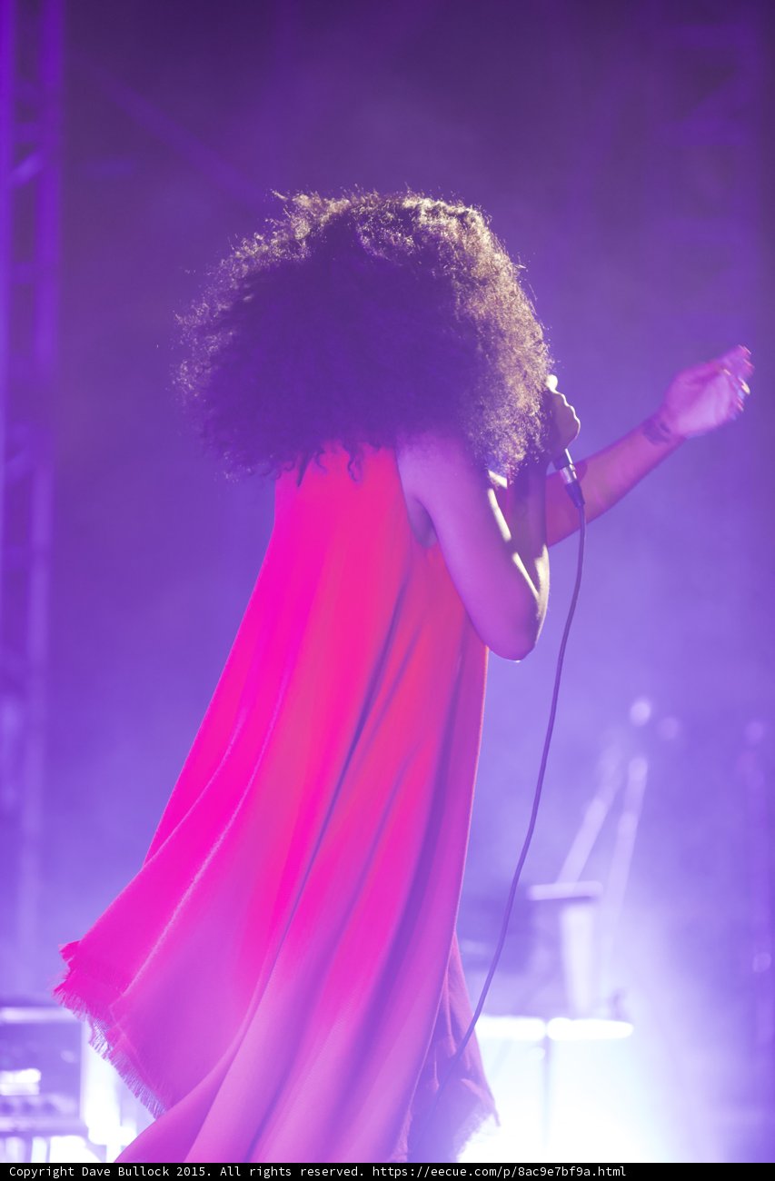 Solange From Behind Arm Extended Red Dress Flowing Scaffolding Purple