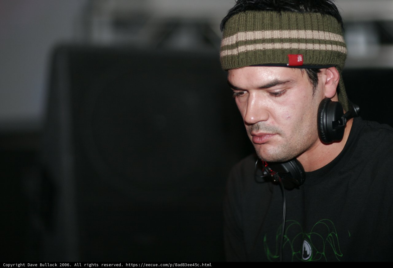 Stylish Man with Black Beanie and Headphone