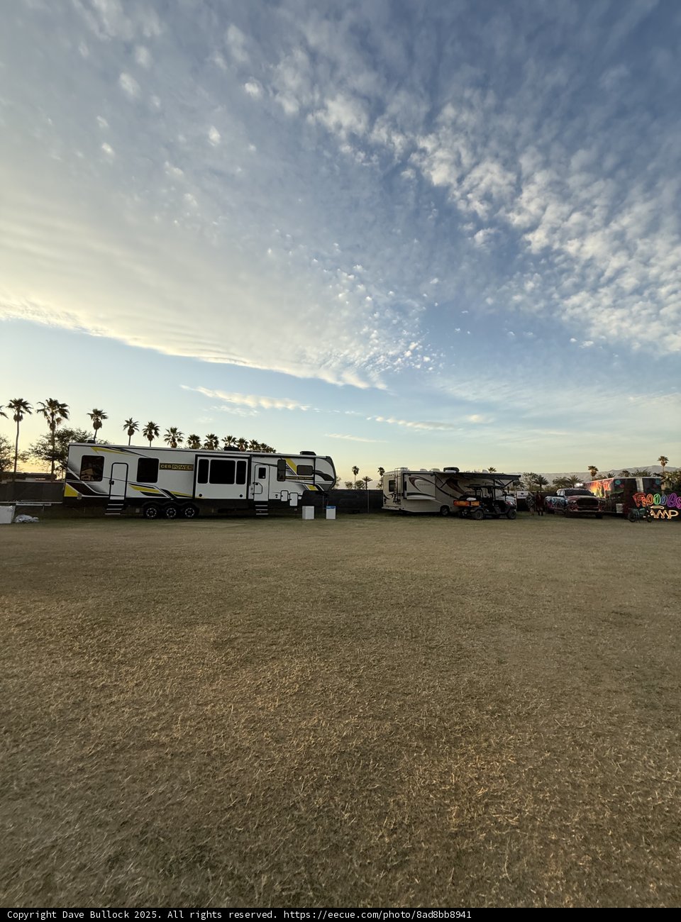 Sunset at the Caravan Park