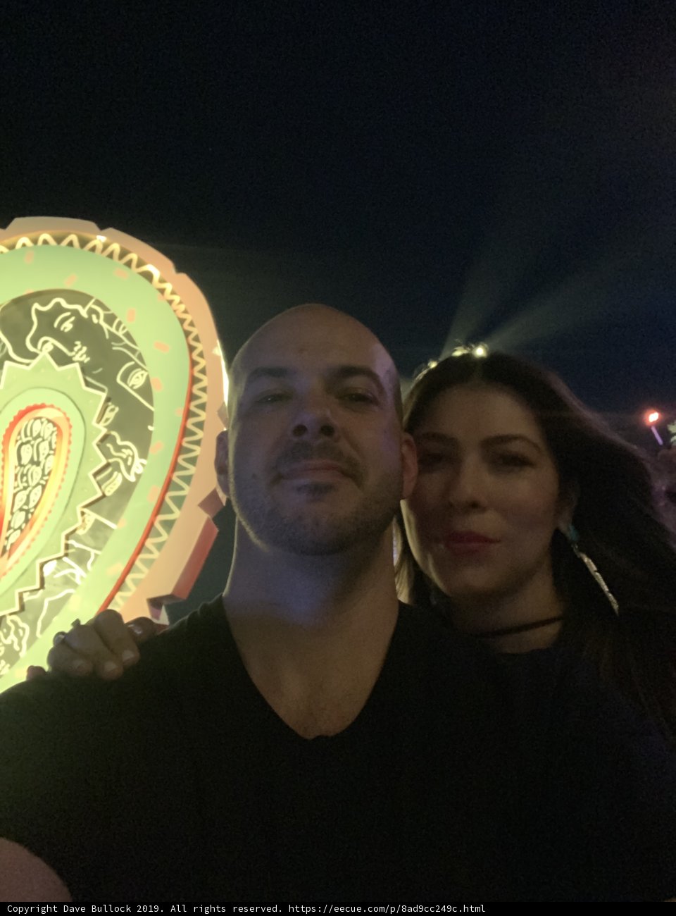 Nighttime Selfie by the Poles