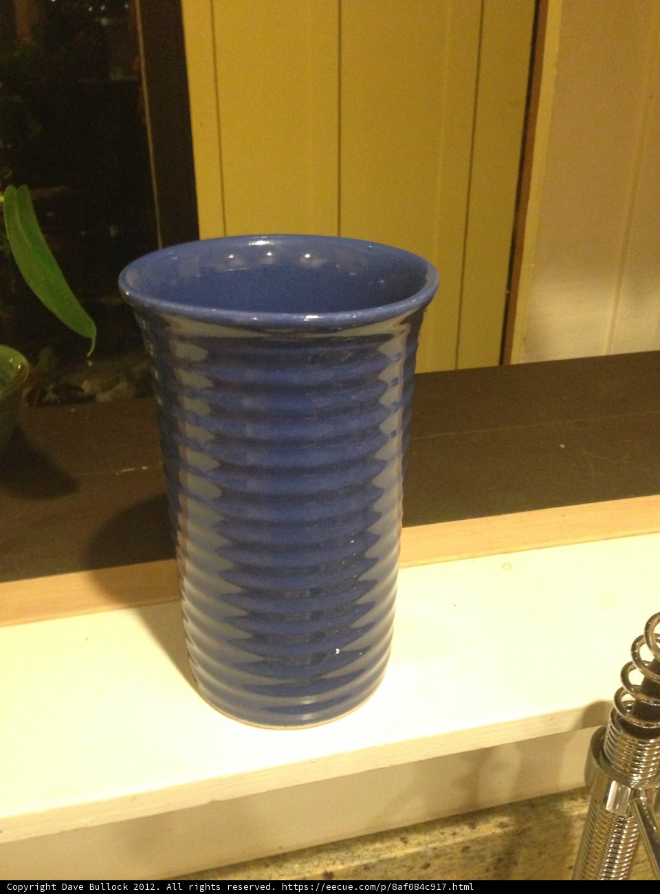 Blue Pottery Vase