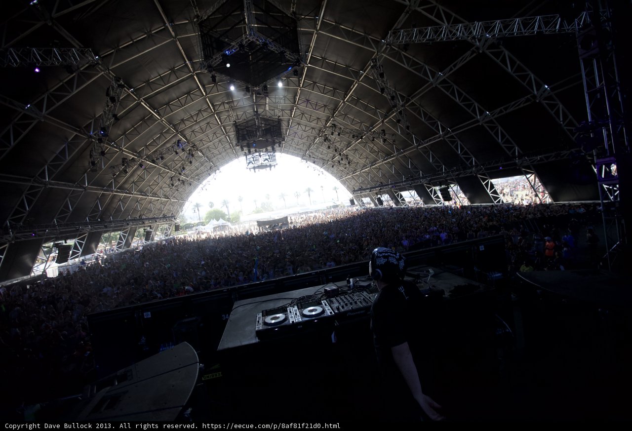Electric Atmosphere: DJ Rocks the Stage at Coachella 2013