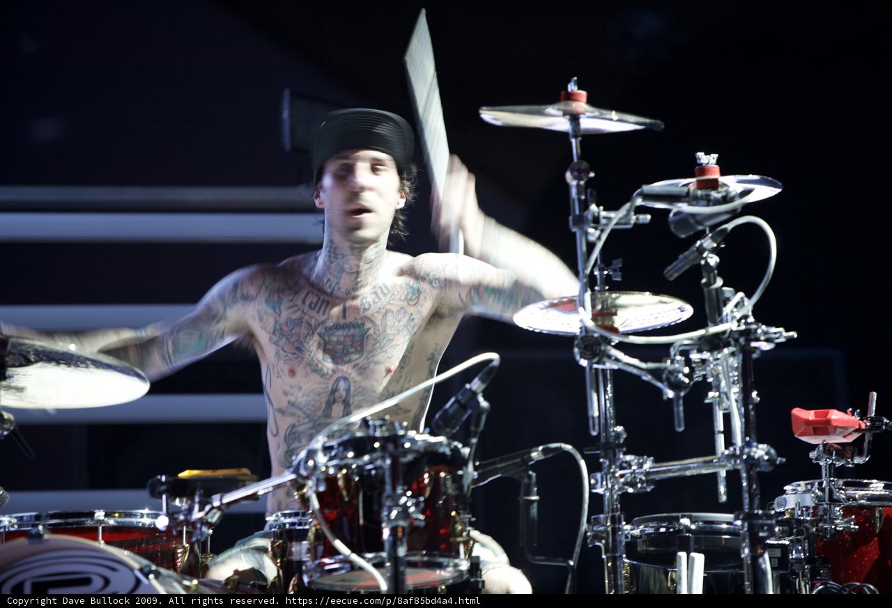 Travis Barker Jamming Out