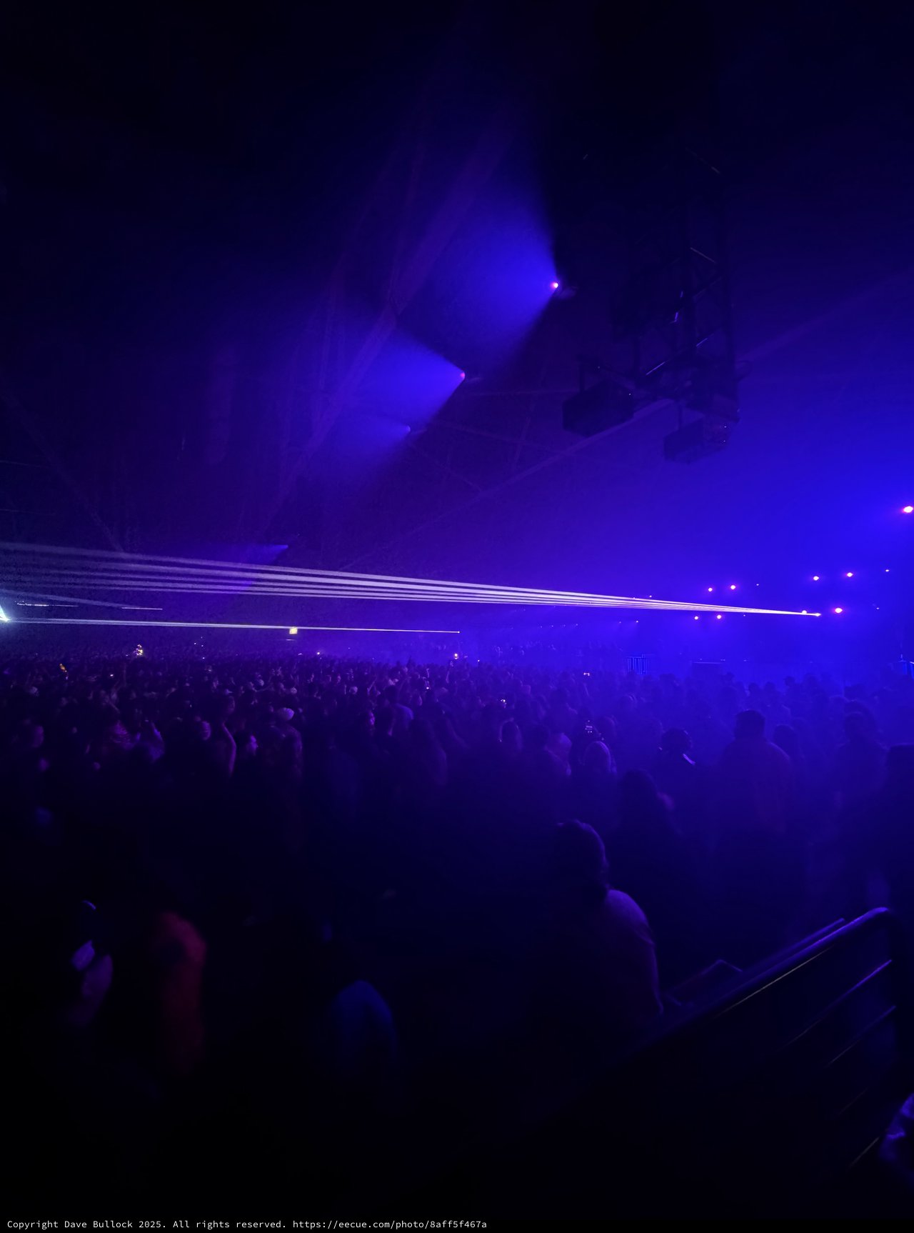 Laser Light Show at Electronic Music Concert