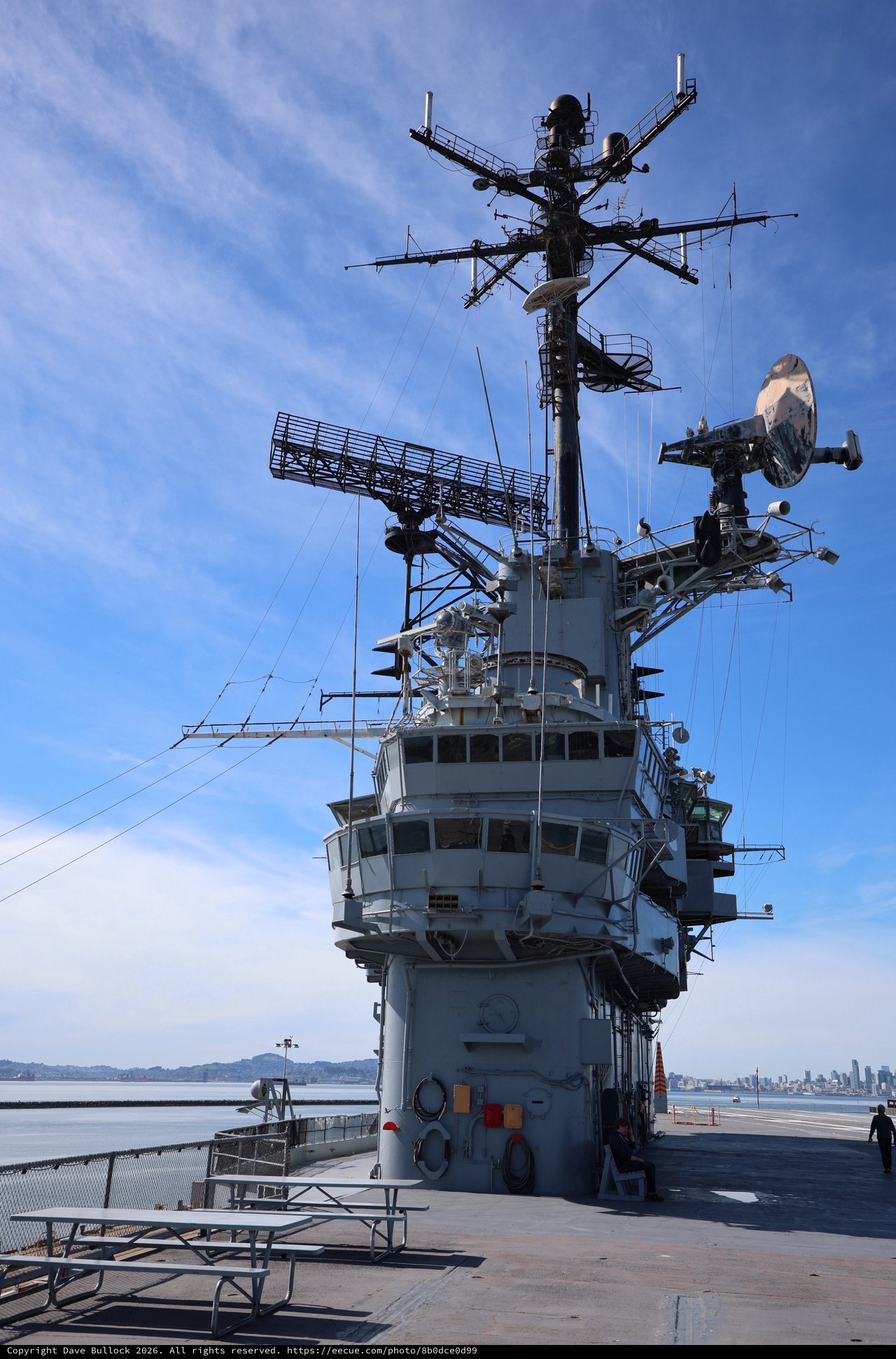 USS Hornet Aircraft Carrier Island and Bridge Tower