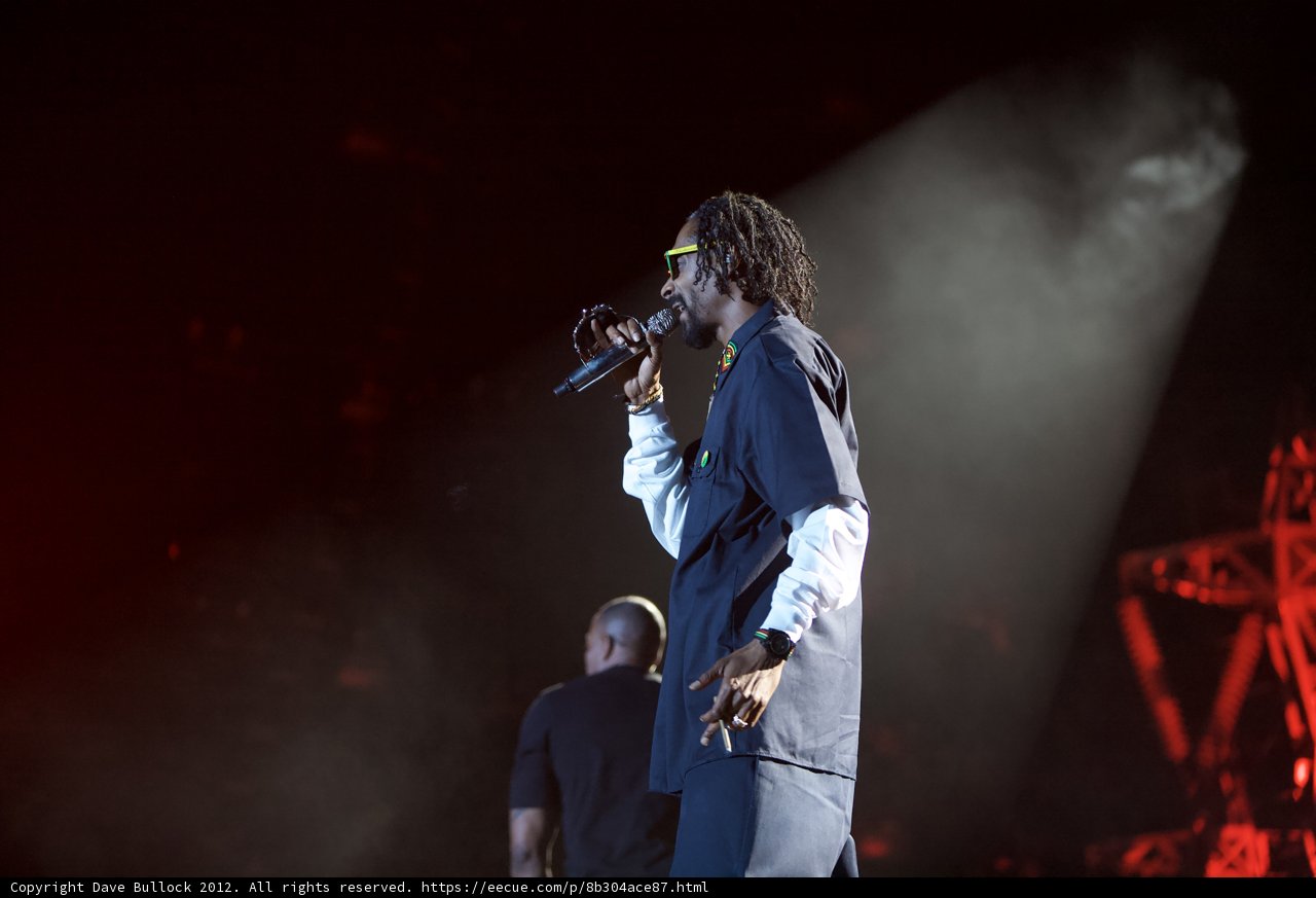 Snoop Dogg rocks the stage at the 2012 Grammy Awards