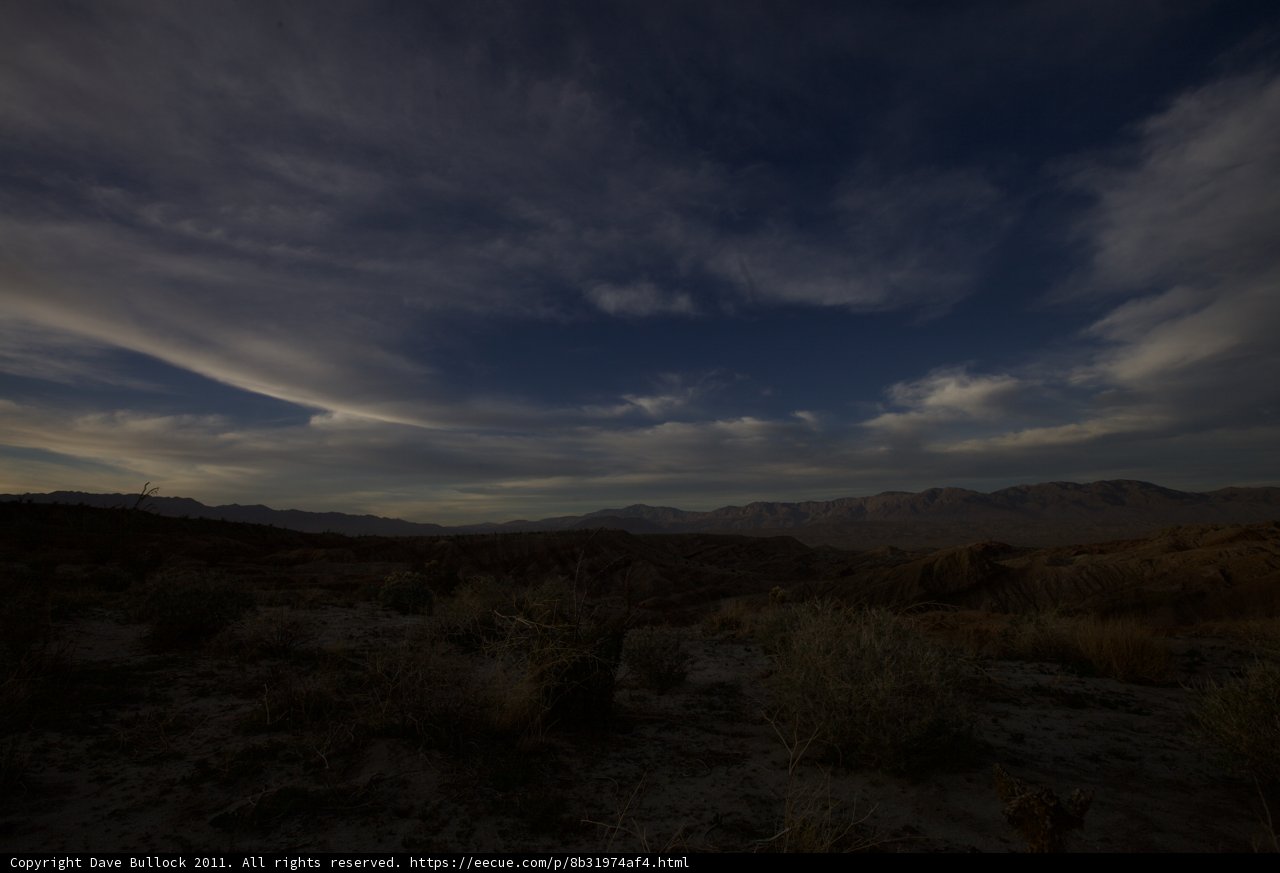 Dark Skies over Anza Borrego Desert