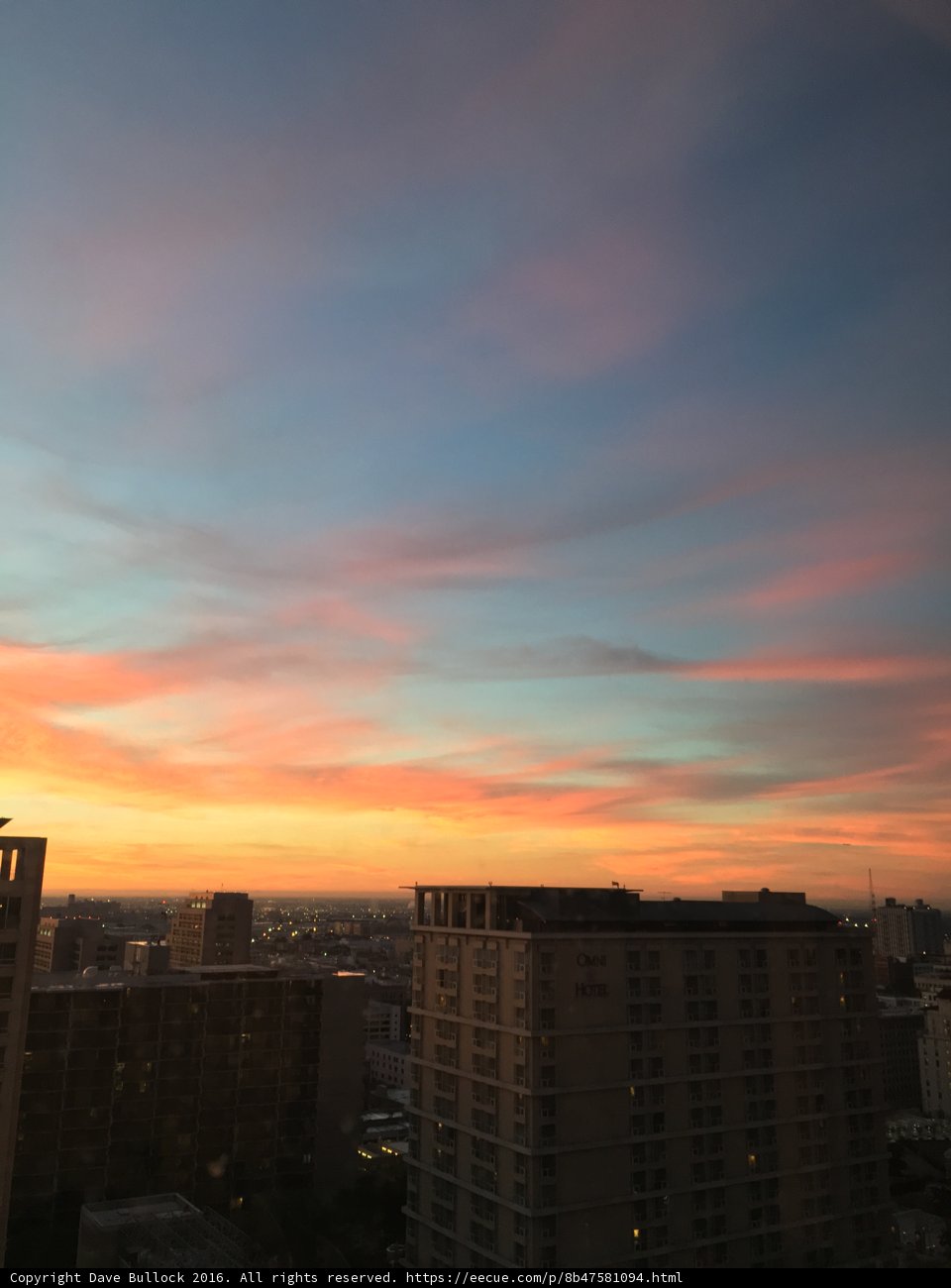 Sunset over the City