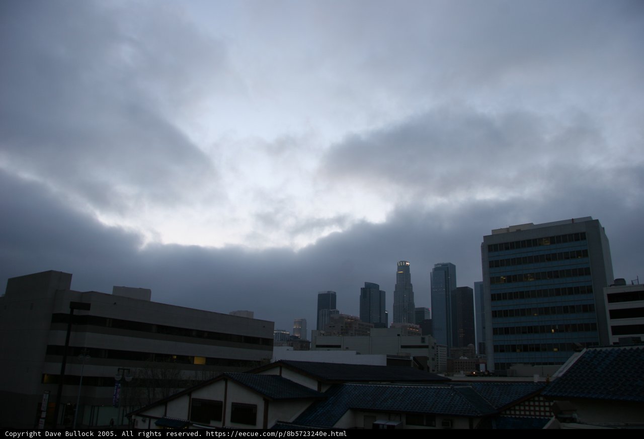 The Urban Metropolis Under a Cloudy Sky